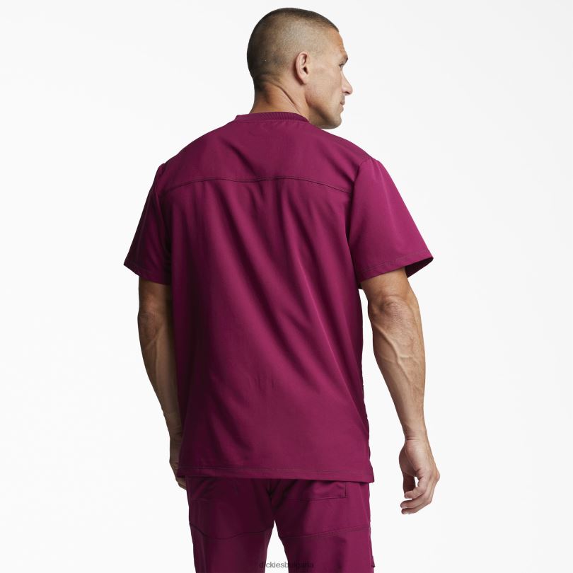 мъже Dickies dynamix горна част с v-образно деколте вино (спечеля) облекло R2PH81360