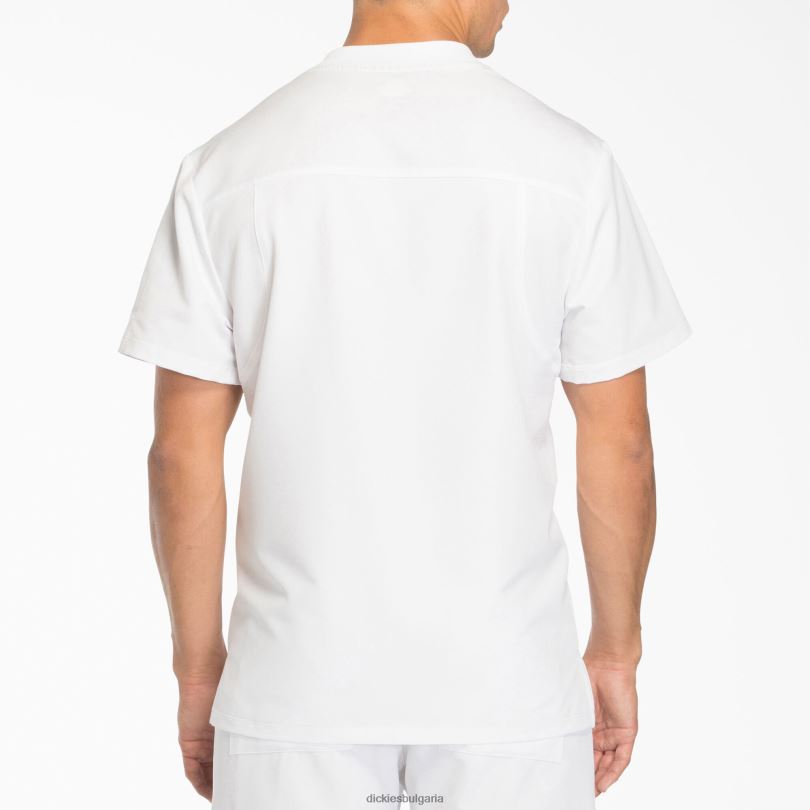 мъже Dickies dynamix горнище с v-образно деколте и джоб с цип бяло (dwh) облекло R2PH81249