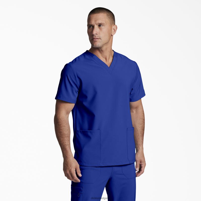 мъже Dickies унисекс eds Essentials скраб горна част с v-образно деколте синьо галактика (gbl) облекло R2PH81402