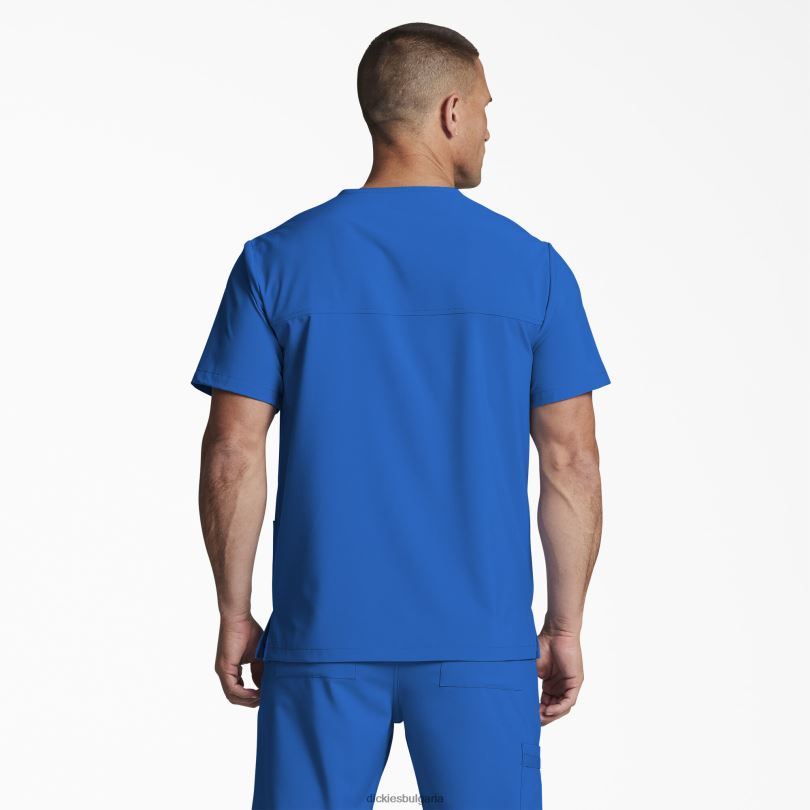 мъже Dickies унисекс eds Essentials скраб горна част с v-образно деколте кралско синьо (rb) облекло R2PH81406