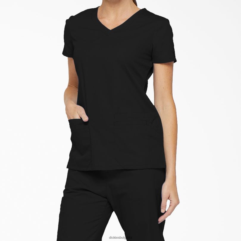 Жени Dickies eds signature v-образно деколте и слот за писалка черно (черно) облекло R2PH82407