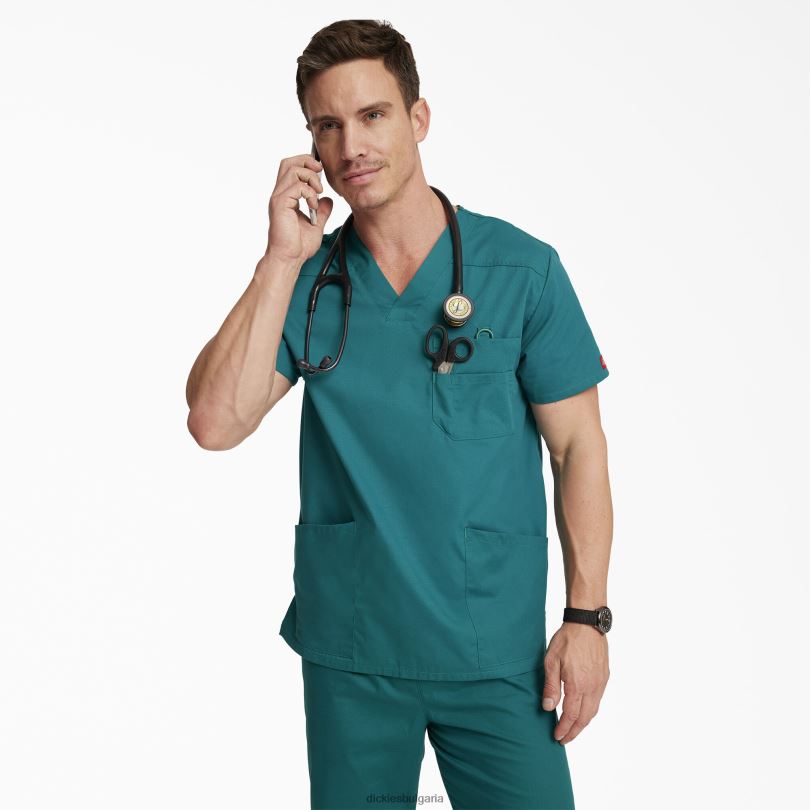 мъже Dickies eds фирмено горнище с v-образно деколте редовен облекло R2PH81263