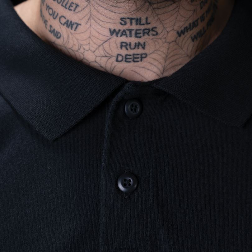 мъже Dickies поло с дълъг ръкав ronnie sandoval черно (kbk) облекло R2PH8879