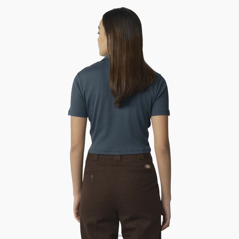 Жени Dickies изрязано поло tallasee с къс ръкав военновъздушно синьо (af) облекло R2PH82129