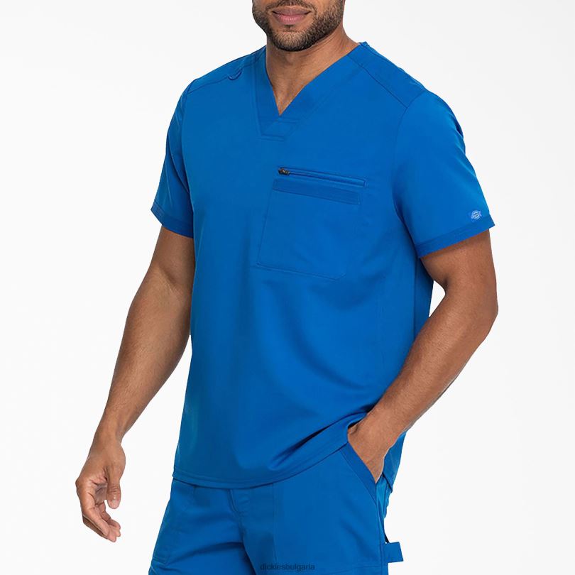 мъже Dickies балансираща горна част с v-образно деколте кралско синьо (rb) облекло R2PH81368