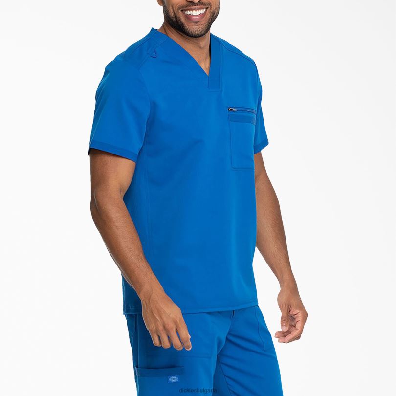 мъже Dickies балансираща горна част с v-образно деколте кралско синьо (rb) облекло R2PH81368