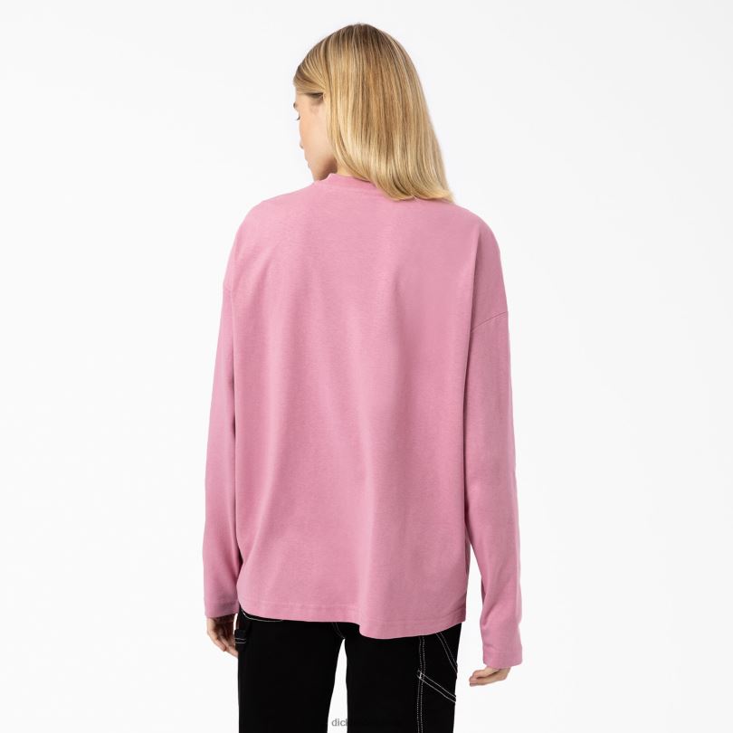 Жени Dickies тениска с дълъг ръкав Summerdale напръстник (f2g) облекло R2PH81989