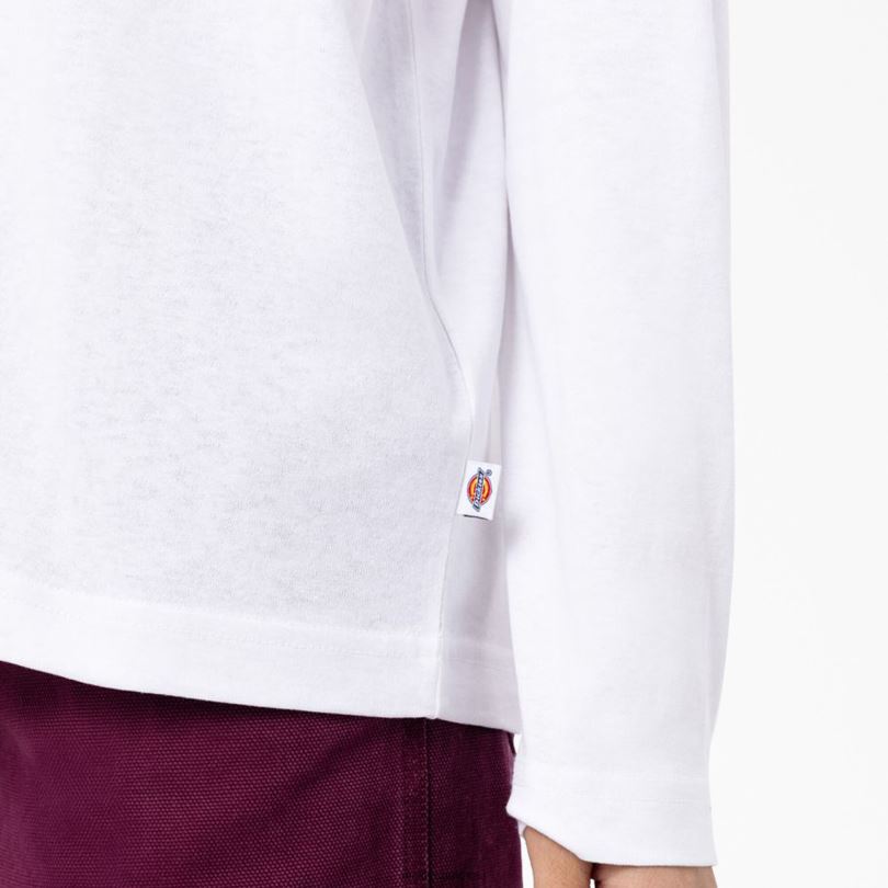 Жени Dickies тениска с дълъг ръкав Summerdale бяло (wh) облекло R2PH81991