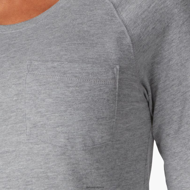 Жени Dickies охлаждаща тениска с дълъг ръкав хедър сиво (hg) облекло R2PH81635
