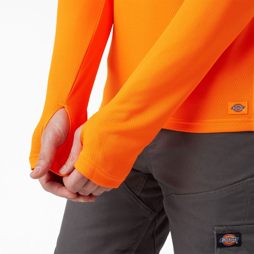 мъже Dickies тениска с дълъг ръкав temp-iq 365 неоново оранжево (не) облекло R2PH8705