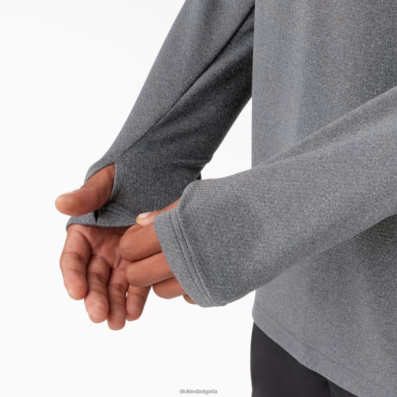 мъже Dickies тениска с дълъг ръкав temp-iq 365 тъмносив пирен (ghf) облекло R2PH8702