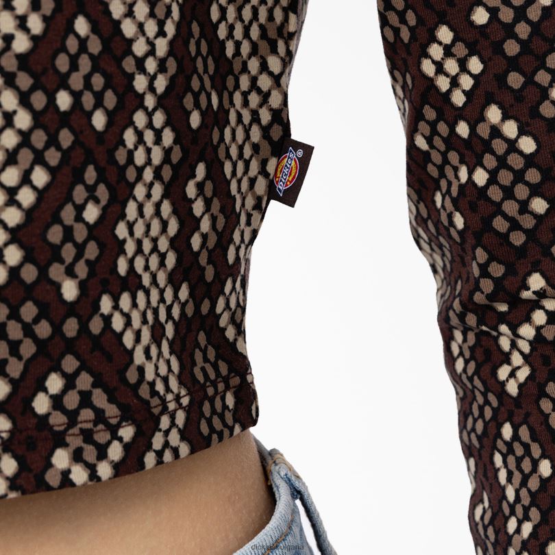 Жени Dickies изрязана тениска с дълъг ръкав Camden черно (kbk) облекло R2PH82159