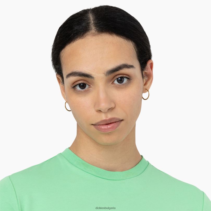 Жени Dickies изрязана тениска с лого на Maple Valley ябълка мента (ar2) облекло R2PH82094