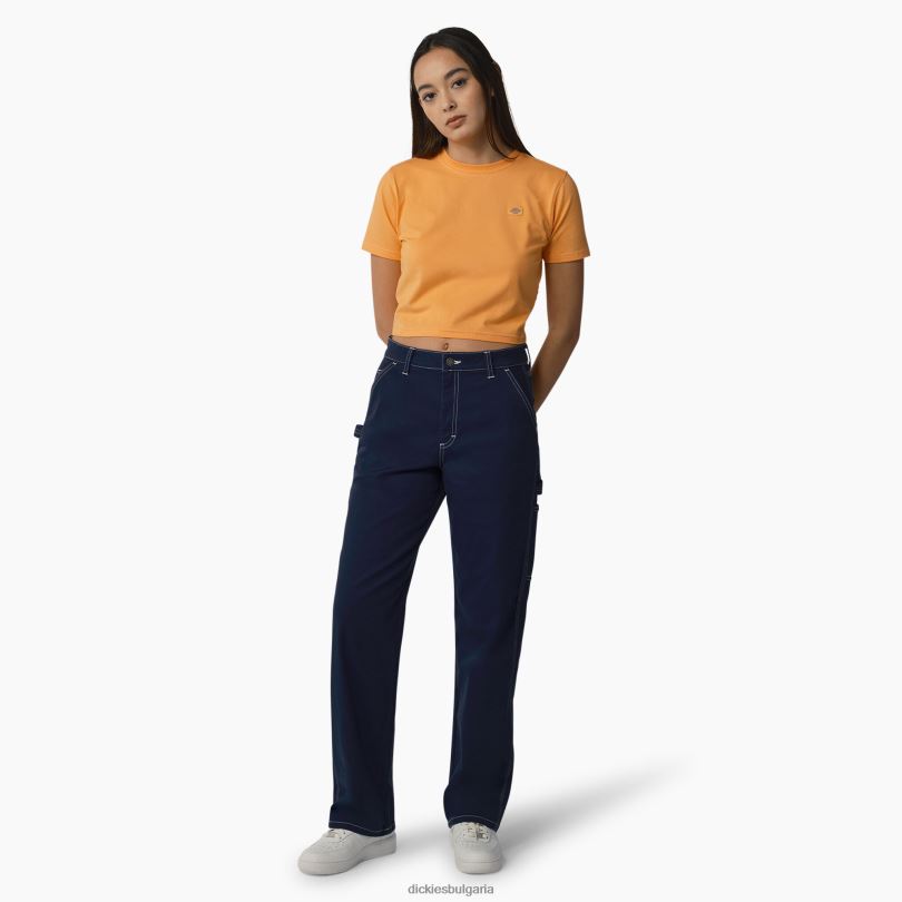 Жени Dickies изрязана тениска Maple Valley шиене на папая/облак (ycs) облекло R2PH82011