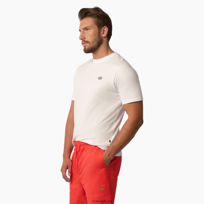 мъже Dickies тениска с къс ръкав Mapleton бяло (wh) облекло R2PH8823