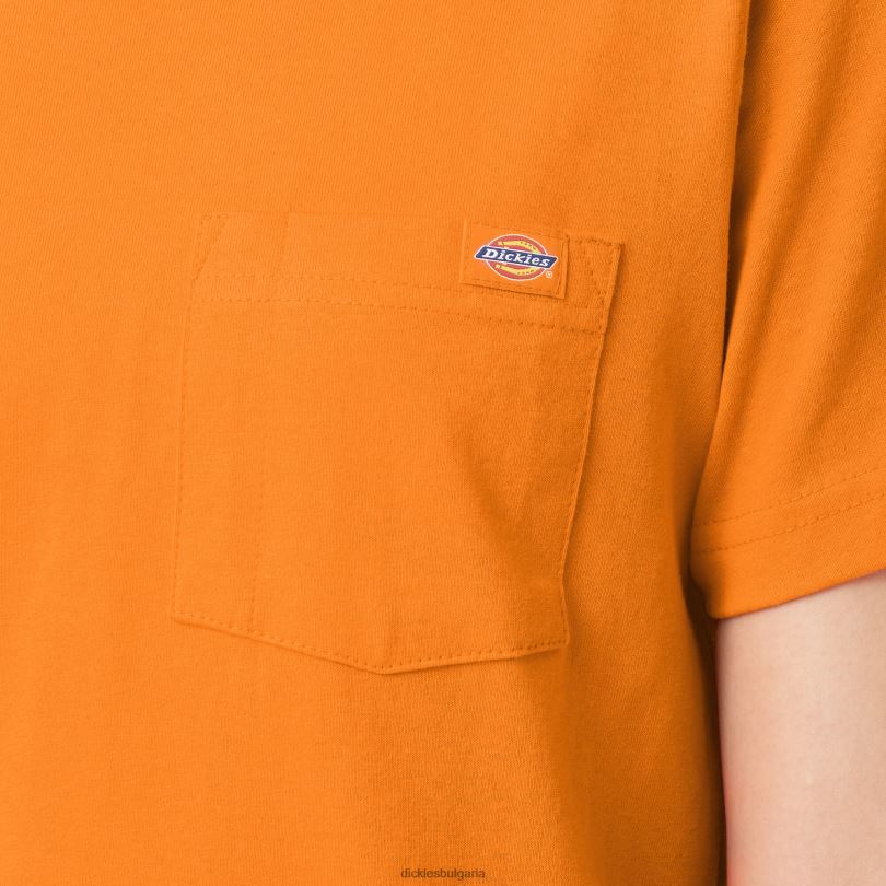 Жени Dickies тежка тениска с къс ръкав портокал (или) облекло R2PH81962