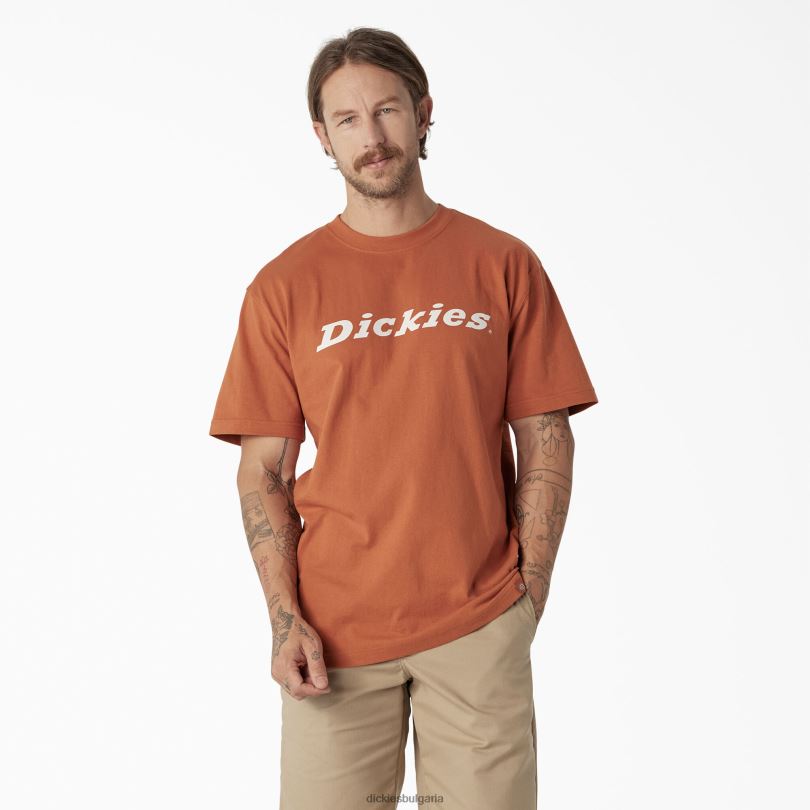мъже Dickies графична тениска с надпис с къс ръкав мед (ко) облекло R2PH8811