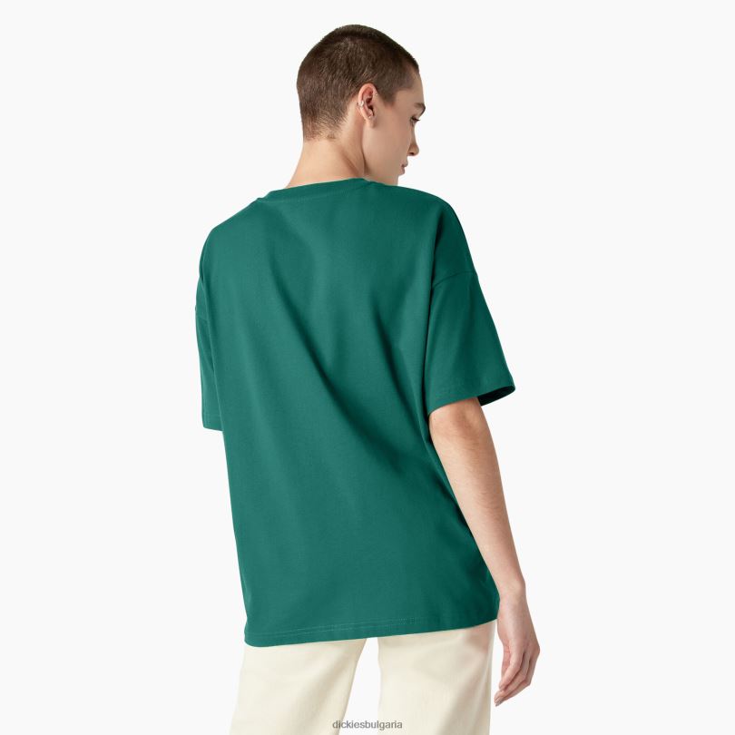 Жени Dickies тениска с къс ръкав Summerdale авантюрин (av2) облекло R2PH81977