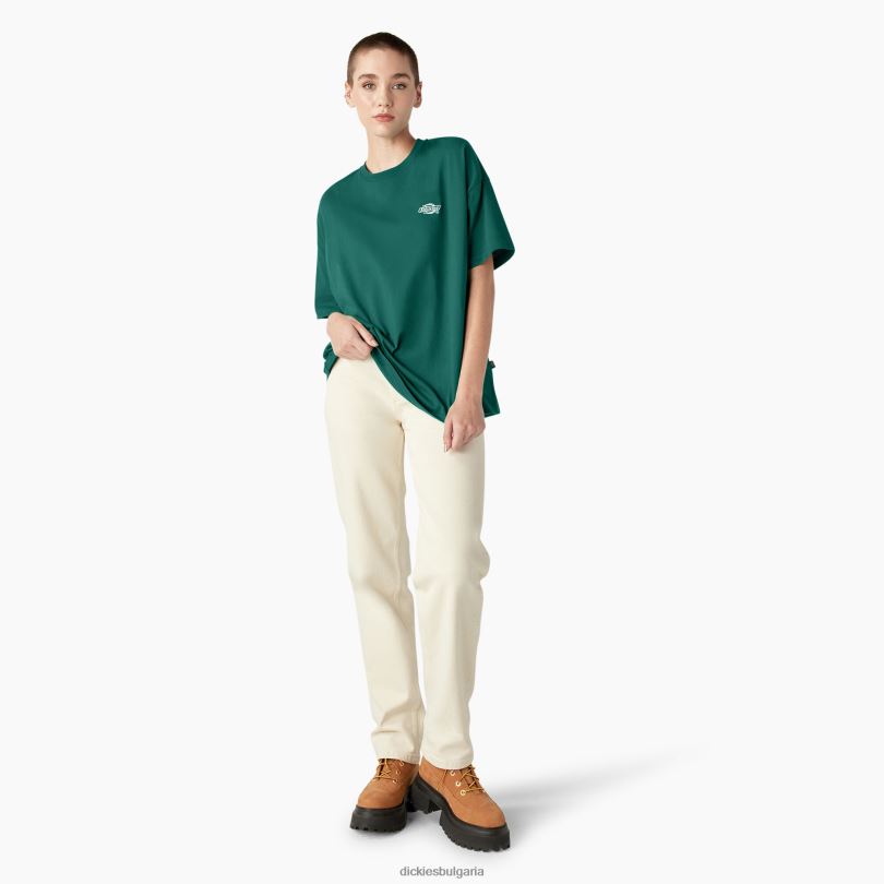 Жени Dickies тениска с къс ръкав Summerdale авантюрин (av2) облекло R2PH81977