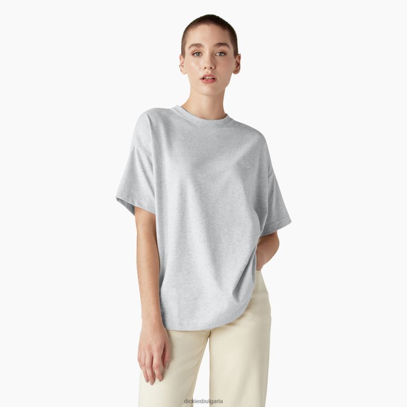 Жени Dickies тениска с къс ръкав Summerdale хедър сиво (hg) облекло R2PH81980