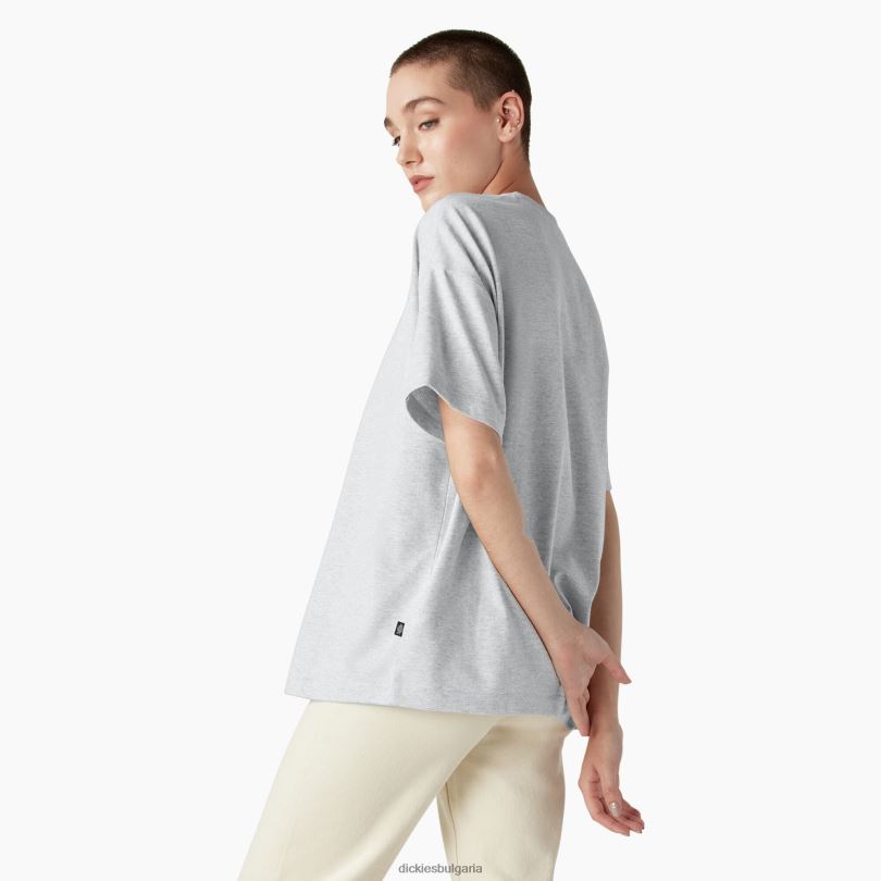 Жени Dickies тениска с къс ръкав Summerdale хедър сиво (hg) облекло R2PH81980