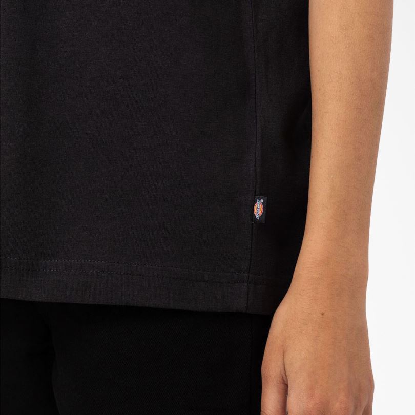 Жени Dickies тениска с къс ръкав Summerdale черно (kbk) облекло R2PH81981