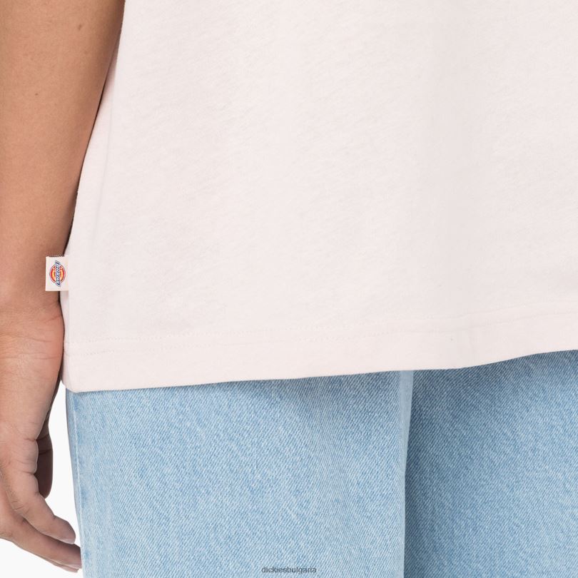 Жени Dickies тениска с къс ръкав Summerdale прасковен камшик (p2w) облекло R2PH81982
