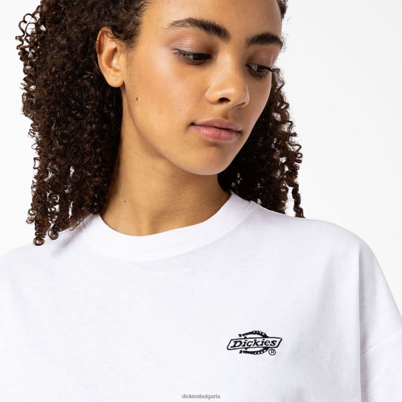 Жени Dickies тениска с къс ръкав Summerdale бяло (wh) облекло R2PH81983
