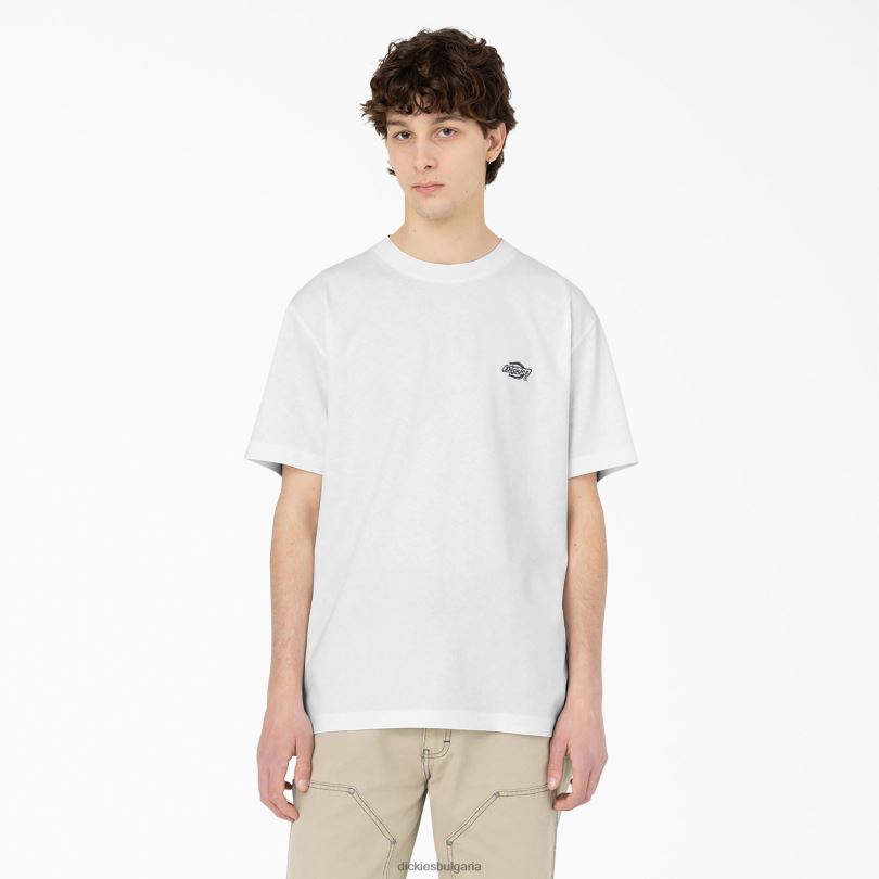 мъже Dickies тениска с къс ръкав Summerdale бяло (wh) облекло R2PH8583