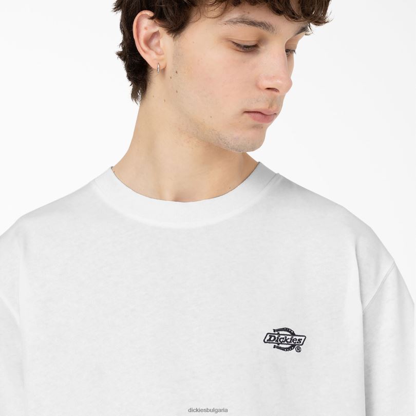 мъже Dickies тениска с къс ръкав Summerdale бяло (wh) облекло R2PH8583