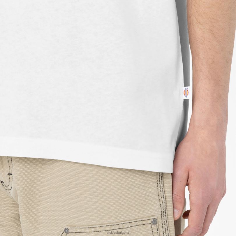 мъже Dickies тениска с къс ръкав Summerdale бяло (wh) облекло R2PH8583