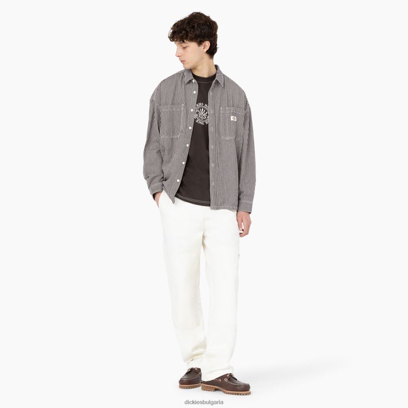 мъже Dickies тениска с къс ръкав beavertown тъмно кафяво (db) облекло R2PH8874