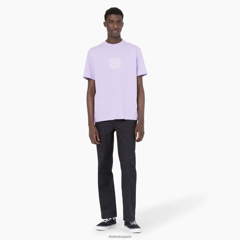 мъже Dickies тениска с къс ръкав beavertown лилава роза (ur2) облекло R2PH8875