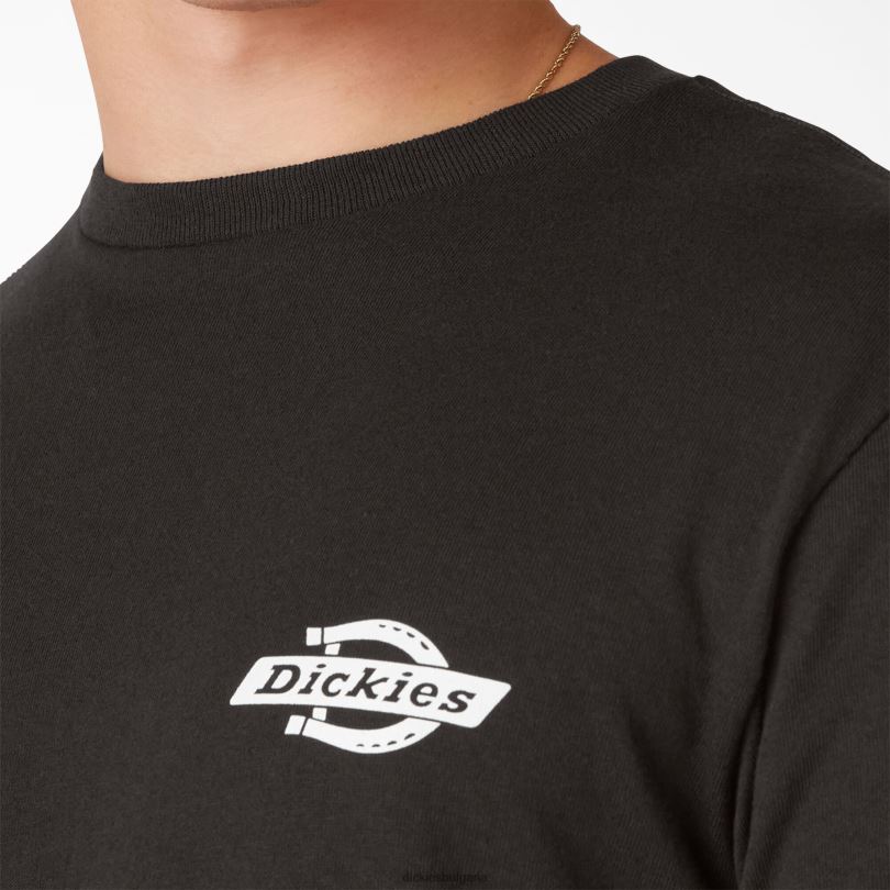 мъже Dickies наследствена графична тениска черно (bk) облекло R2PH8903