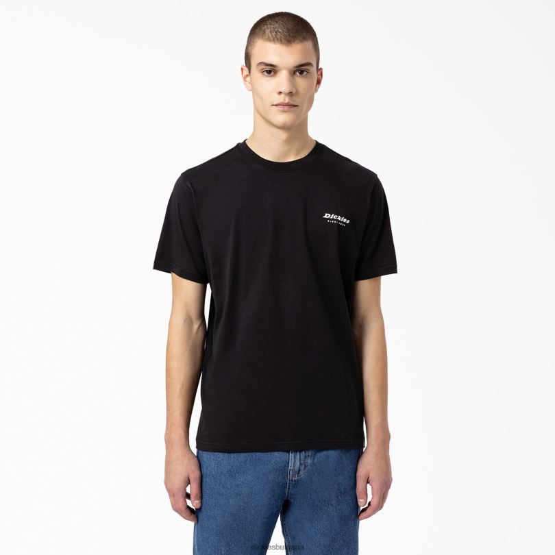 мъже Dickies графична тениска camden box черно (bk) облекло R2PH8886