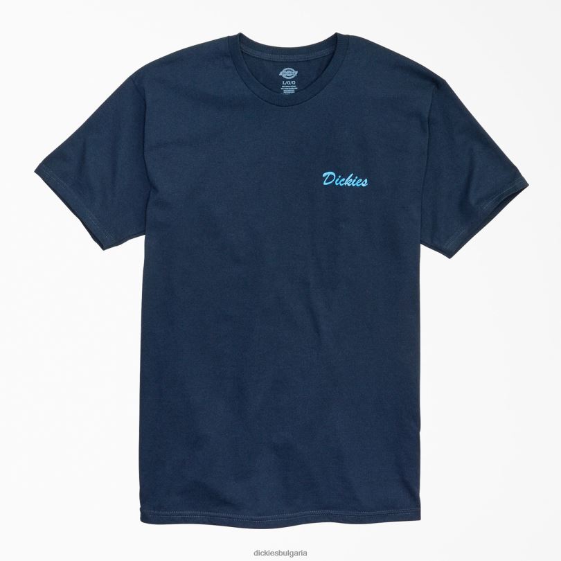 мъже Dickies чувствайте се по-добре на работа тениска с графики тъмно синьо (dn) облекло R2PH8858