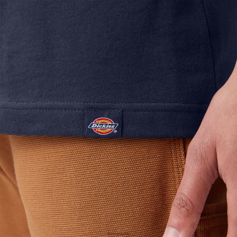 мъже Dickies графична тениска с надпис с къс ръкав мастило синьо (ik) облекло R2PH8814