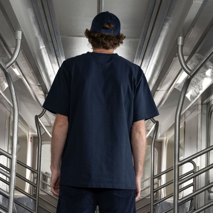 мъже Dickies тениска с графики на jake hayes мастило синьо (ik) облекло R2PH8648