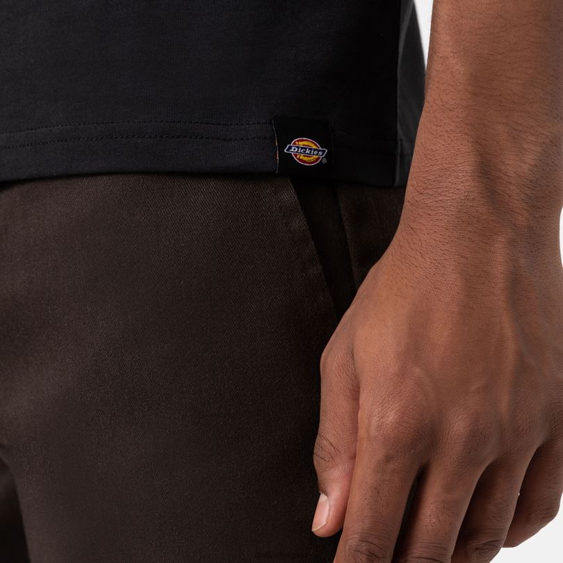 мъже Dickies графична тениска с къс ръкав Кливланд черно (kbk) облекло R2PH8848