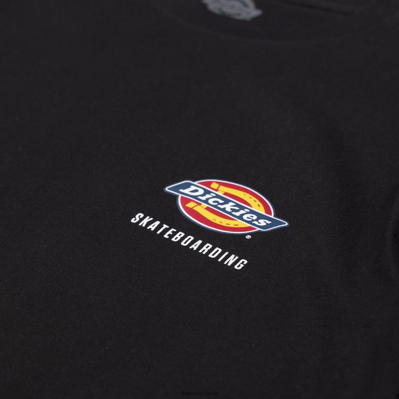 мъже Dickies скейтборд стандартна тениска с лого на гърдите черно (kbk) облекло R2PH8860