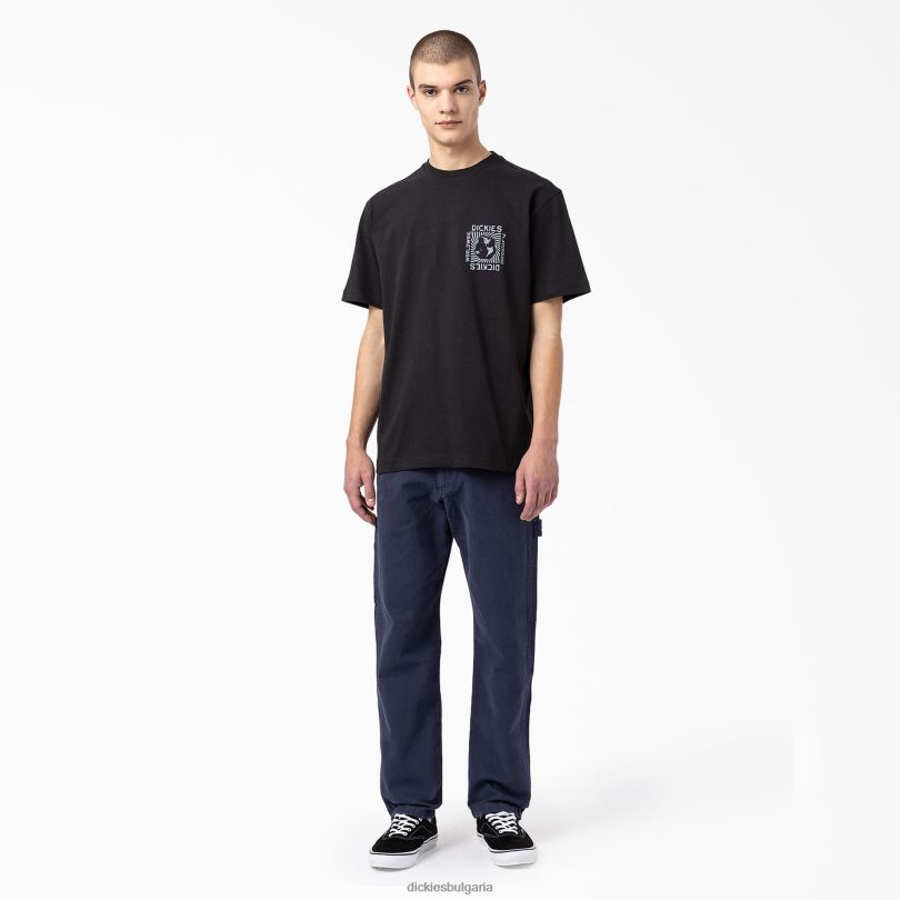 мъже Dickies тениска marbury с къс ръкав черно (bk) облекло R2PH8800