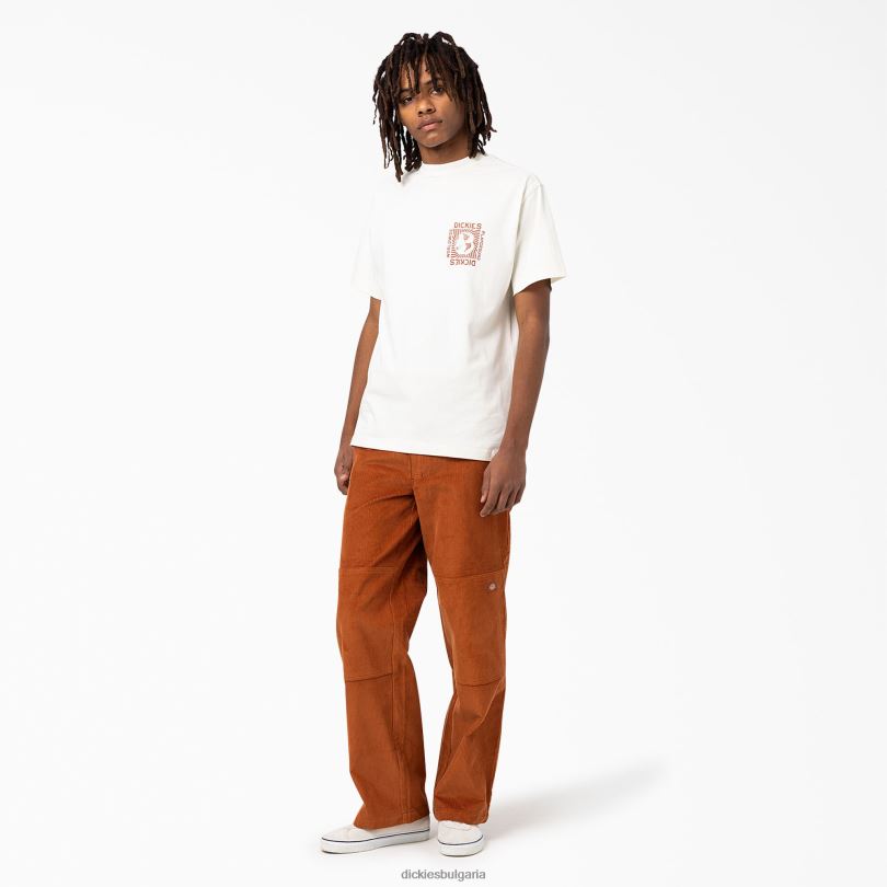 мъже Dickies тениска marbury с къс ръкав бяло (wh) облекло R2PH8803