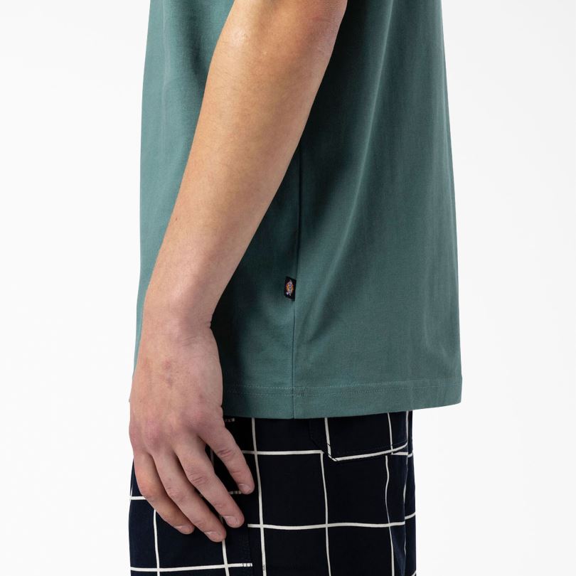 мъже Dickies скейтборд mount vista тениска линкълн грийн (лн) облекло R2PH8930