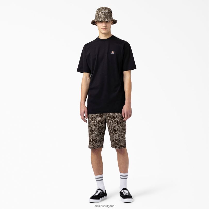 мъже Dickies скейтборд mount vista тениска черен (bkx) облекло R2PH8929