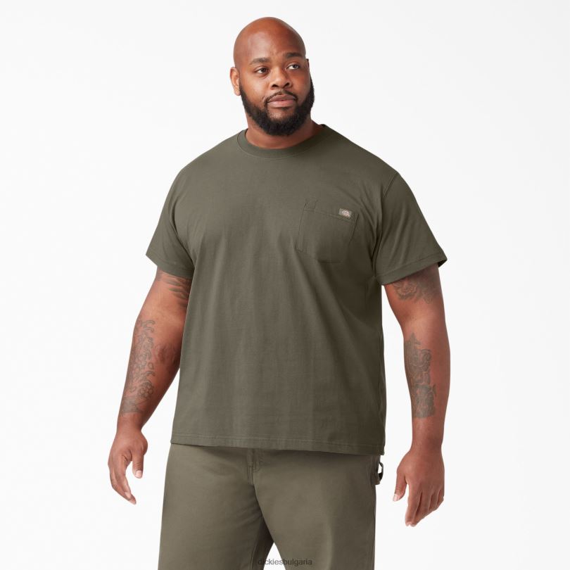 мъже Dickies тежка тениска с къс ръкав гъба (mr1) облекло R2PH8520