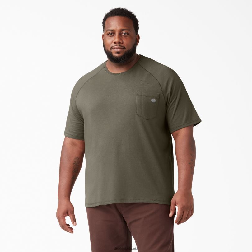 мъже Dickies охлаждаща тениска с къс ръкав гъба (mr1) облекло R2PH8549