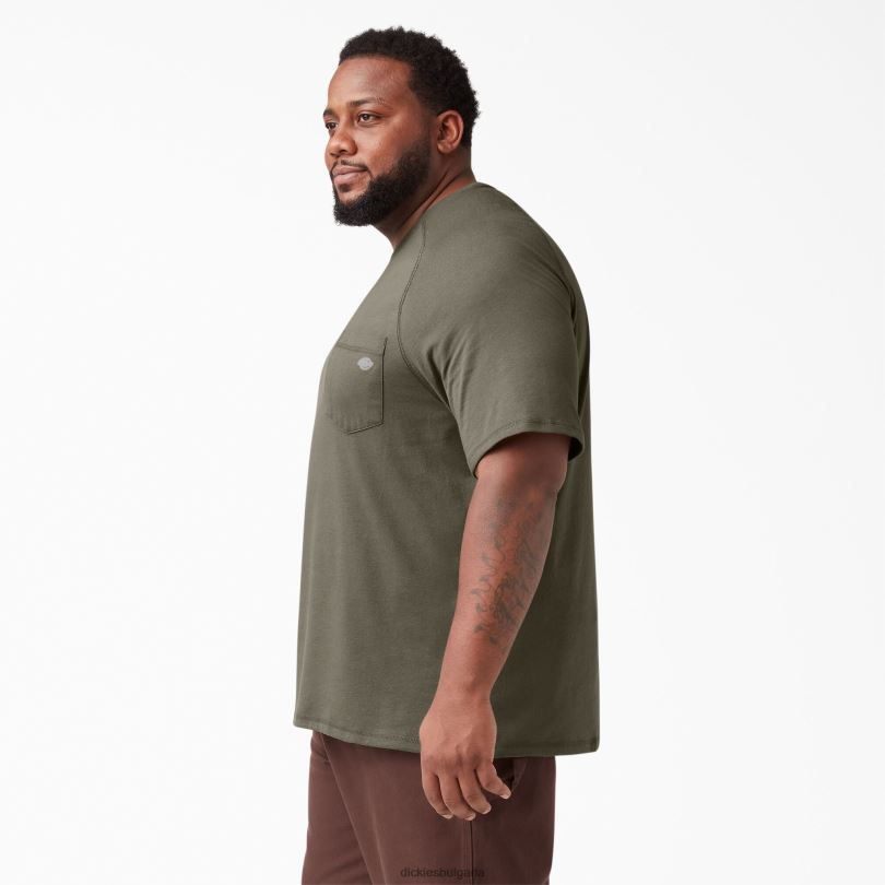 мъже Dickies охлаждаща тениска с къс ръкав гъба (mr1) облекло R2PH8549