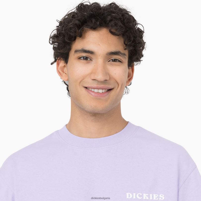 мъже Dickies тениска с къс ръкав oatfield лилава роза (ur2) облекло R2PH8756