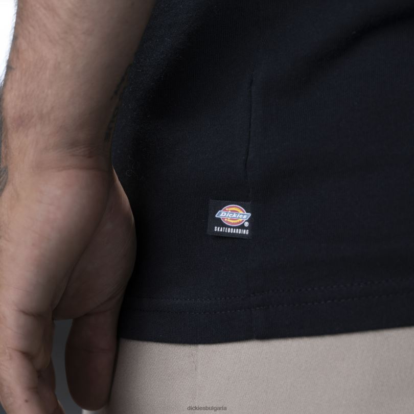мъже Dickies ronnie sandoval тениска с американска графика черно (kbk) облекло R2PH8817