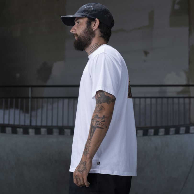 мъже Dickies тениска със снимки на ronnie sandoval бяло (wh) облекло R2PH8794